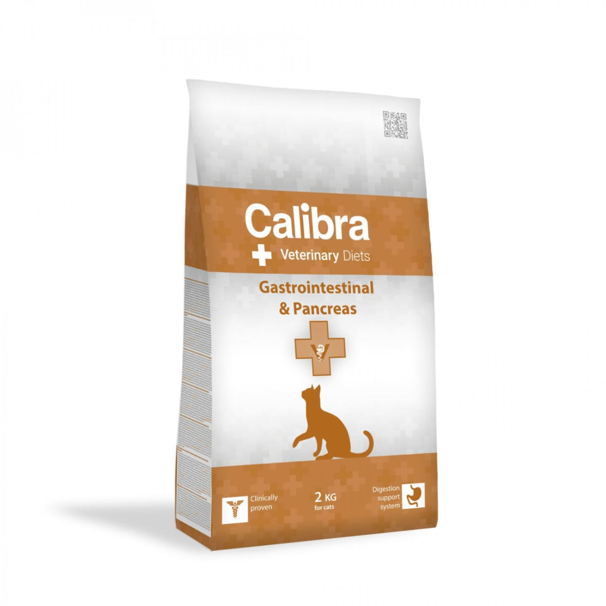 CALIBRA Veterinary Diets Gastrointestinal & Pancreas, Somon și Ou, dietă veterinară, hrană uscată pisici, sistem digestiv, 2kg - 1 | YEO