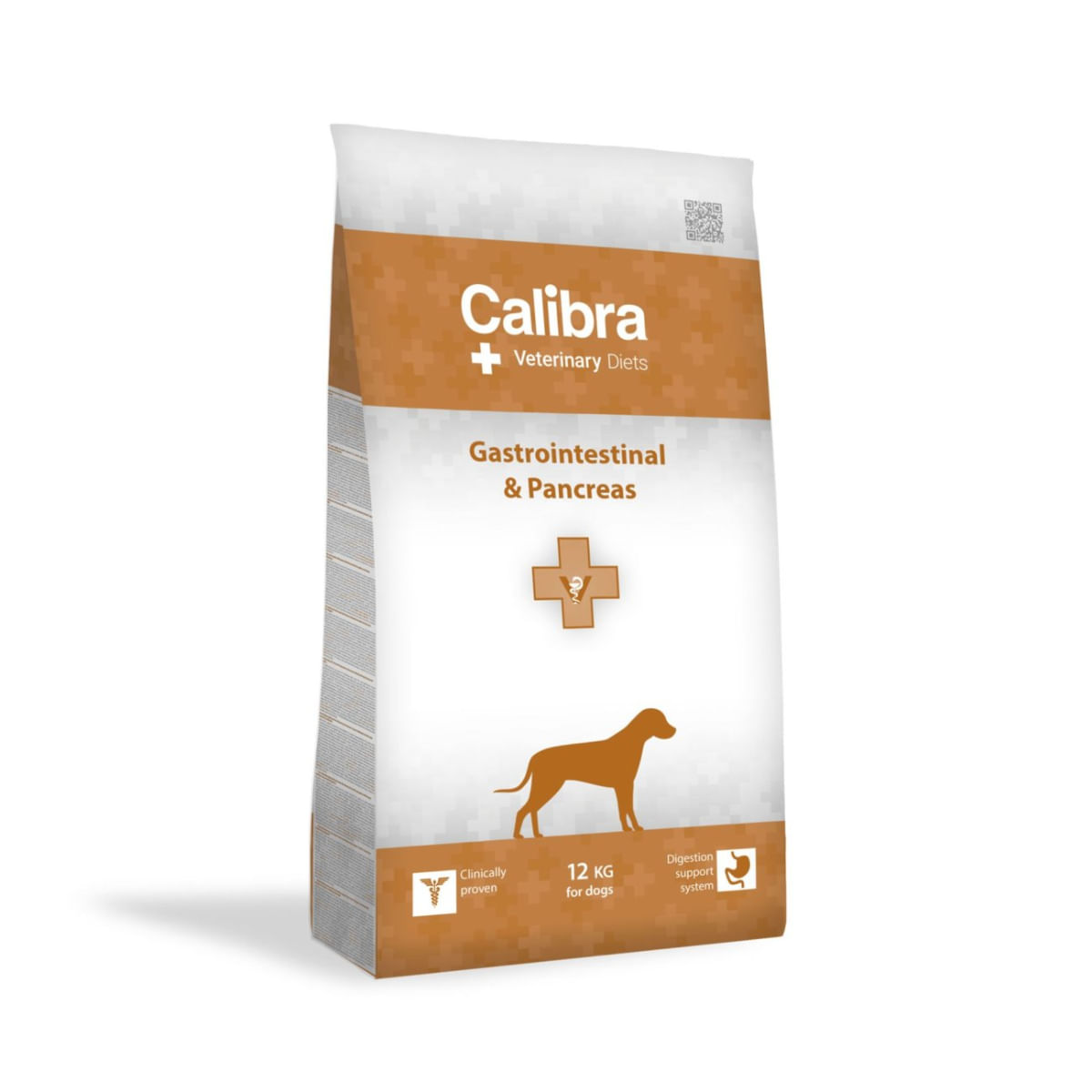 CALIBRA Veterinary Diets Gastrointestinal & Pancreas, XS-XL, Somon, dietă veterinară, hrană uscată câini, sistem digestiv, 12kg - 1 | YEO
