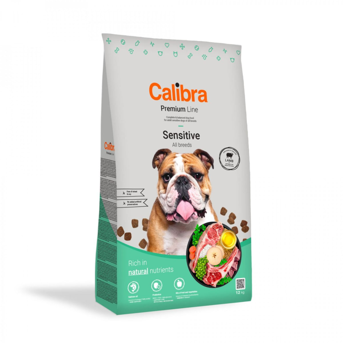 CALIBRA Premium Line Sensitive, XS-XL, Miel, hrană uscată câini, sistem digestiv, 3kg
