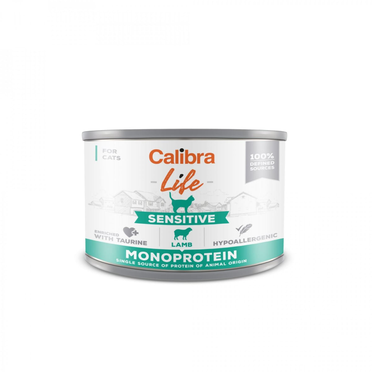 CALIBRA Life Sensitive, Miel, conservă hrană umedă monoproteică fără cereale pisici, (pate), 200g