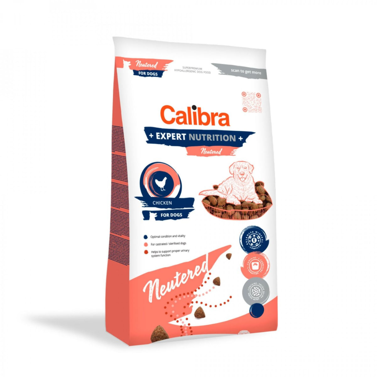 CALIBRA Expert Nutrition Neutered, XS-XL, Pui, hrană uscată câini sterilizați, 2kg - 1 | YEO