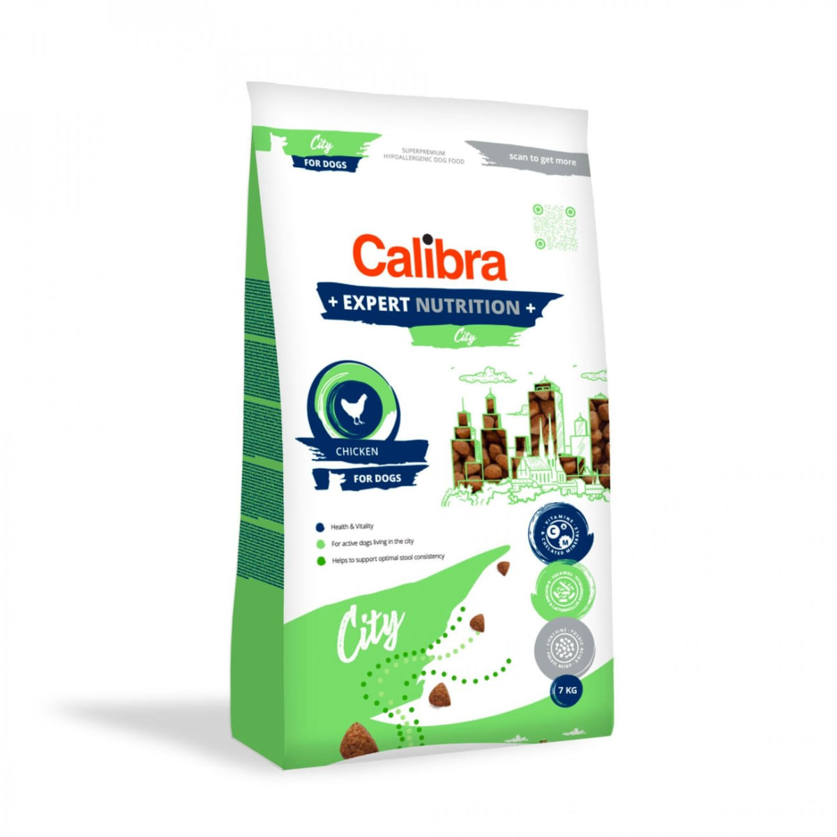 CALIBRA Expert Nutrition City, XS-XL, Pui, hrană uscată câini, activitate intensă, 7kg - 1 | YEO