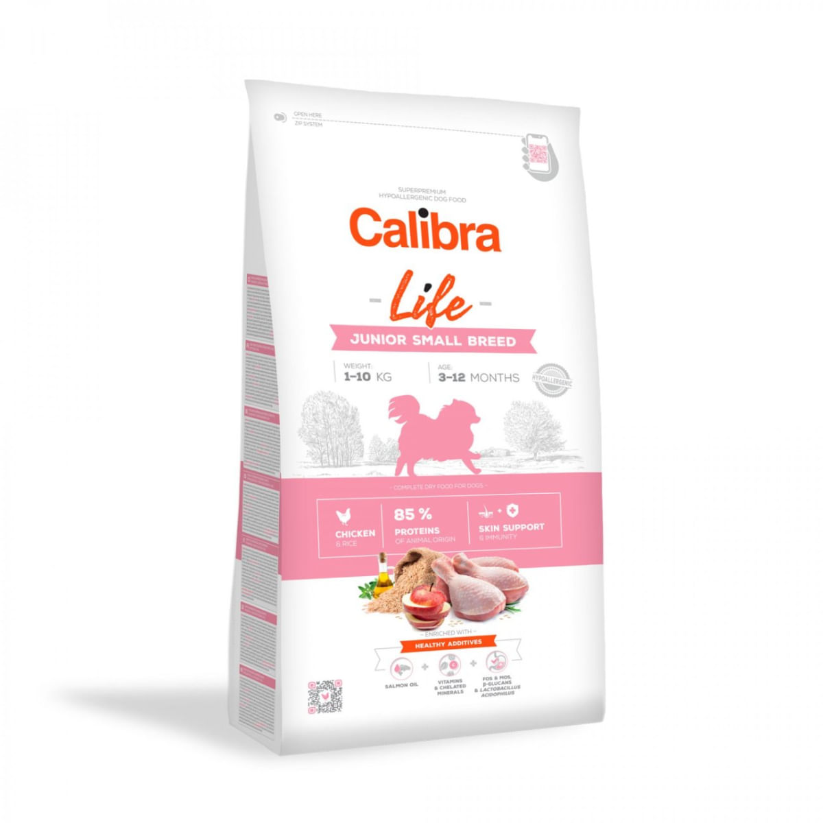 CALIBRA Life Junior Small Breed, XS-S, Pui, hrană uscată conținut redus cereale câini junior, 6kg - 1 | YEO