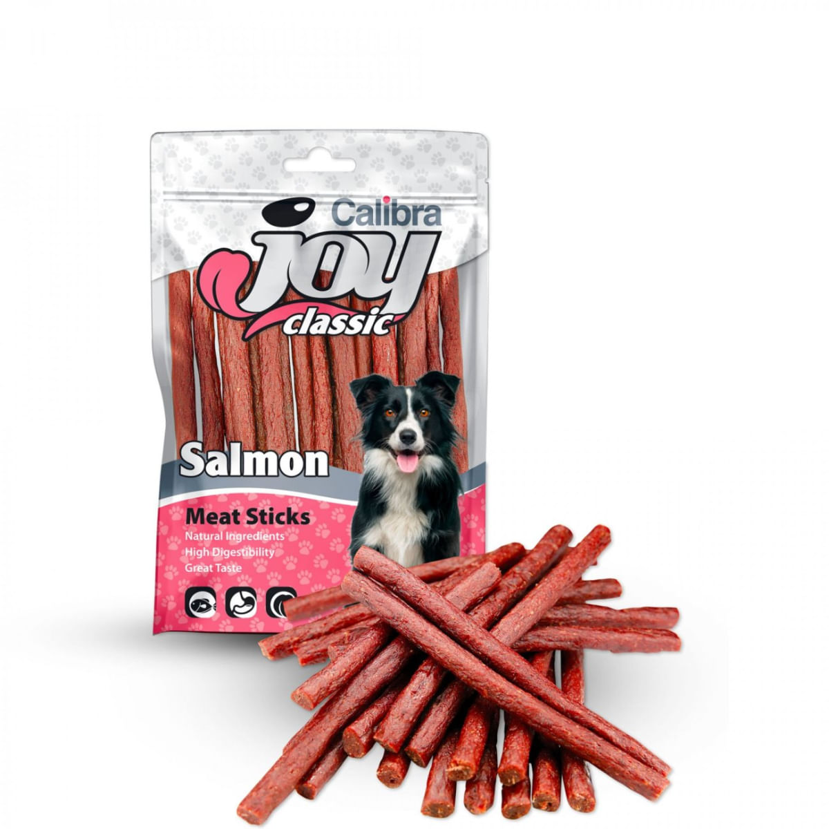 CALIBRA Joy Classic Sticks, XS-XL, Somon, punguță recompense câini, 80g - 1 | YEO