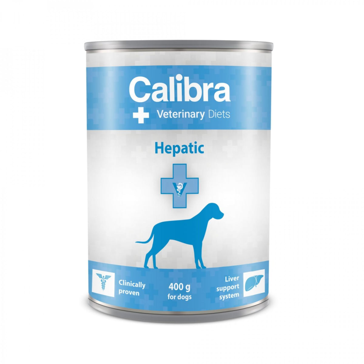 CALIBRA Veterinary Diets Hepatic, XS-XL, Pui, dietă veterinară, conservă hrană umedă monoproteică câini, sistem hepatic, (pate), 400g