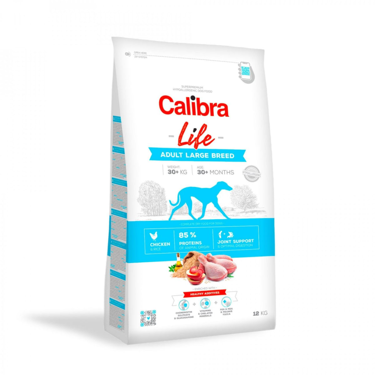 CALIBRA Life Adult Large Breed, L-XL, Pui, hrană uscată câini, 2.5kg