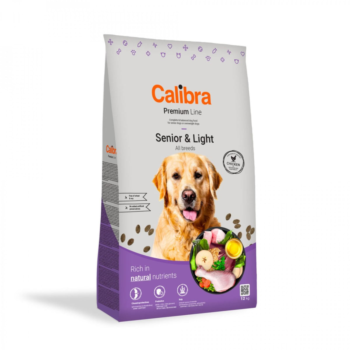 CALIBRA Premium Line Senior & Light, XS-XL, Pui, hrană uscată câini senior, obezitate, 3kg - 1 | YEO
