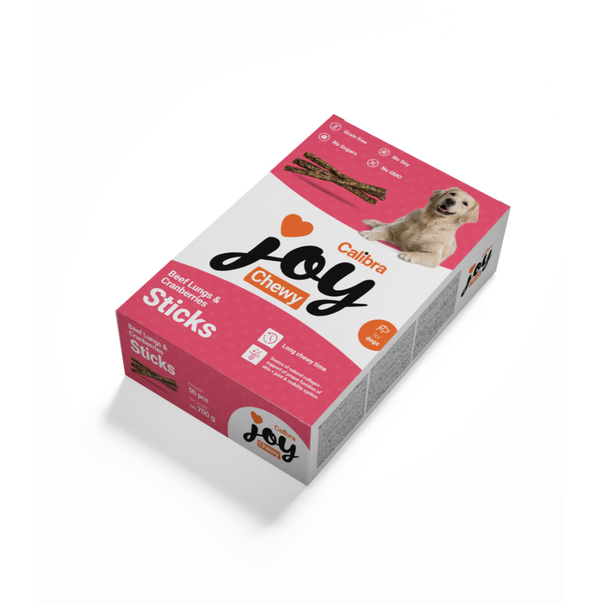 CALIBRA Joy Chewy Sticks, XS-XL, Vită și Merișoare, punguță recompense monoproteice fără cereale câini, 700g - 1 | YEO
