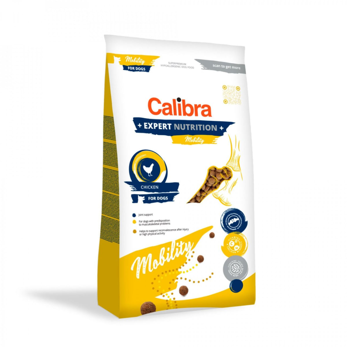 CALIBRA Expert Nutrition Mobility, XS-XL, Pui, hrană uscată câini, sistem articular, 12kg - 1 | YEO