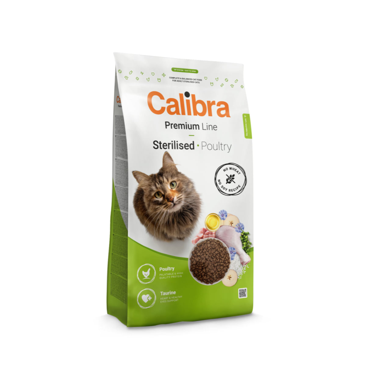 CALIBRA Premium Line Sterilised, Pasăre, hrană uscată pisici sterilizate, 2kg