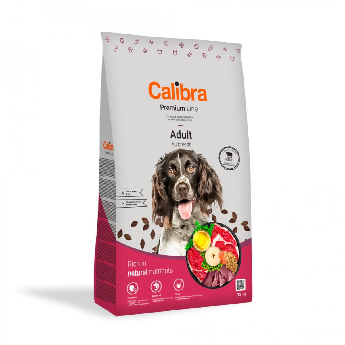 CALIBRA Premium Line, XS-XL, Vită, hrană uscată câini, pachet economic, 14kg - 1 | YEO