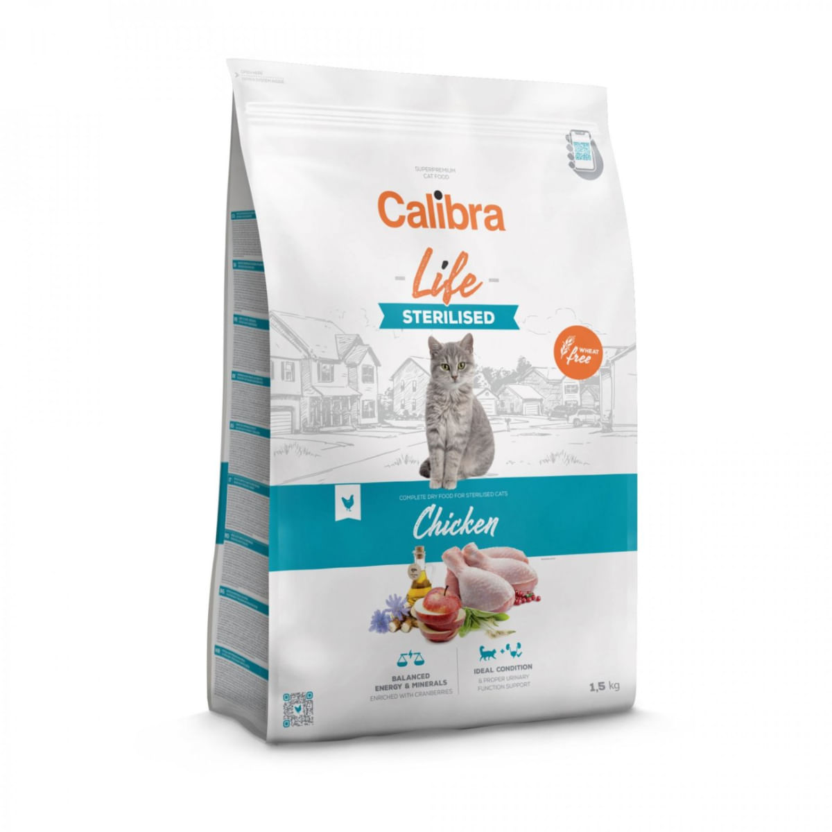 CALIBRA Life Sterilised , Pui, hrană uscată pisici sterilizate, 1.5kg