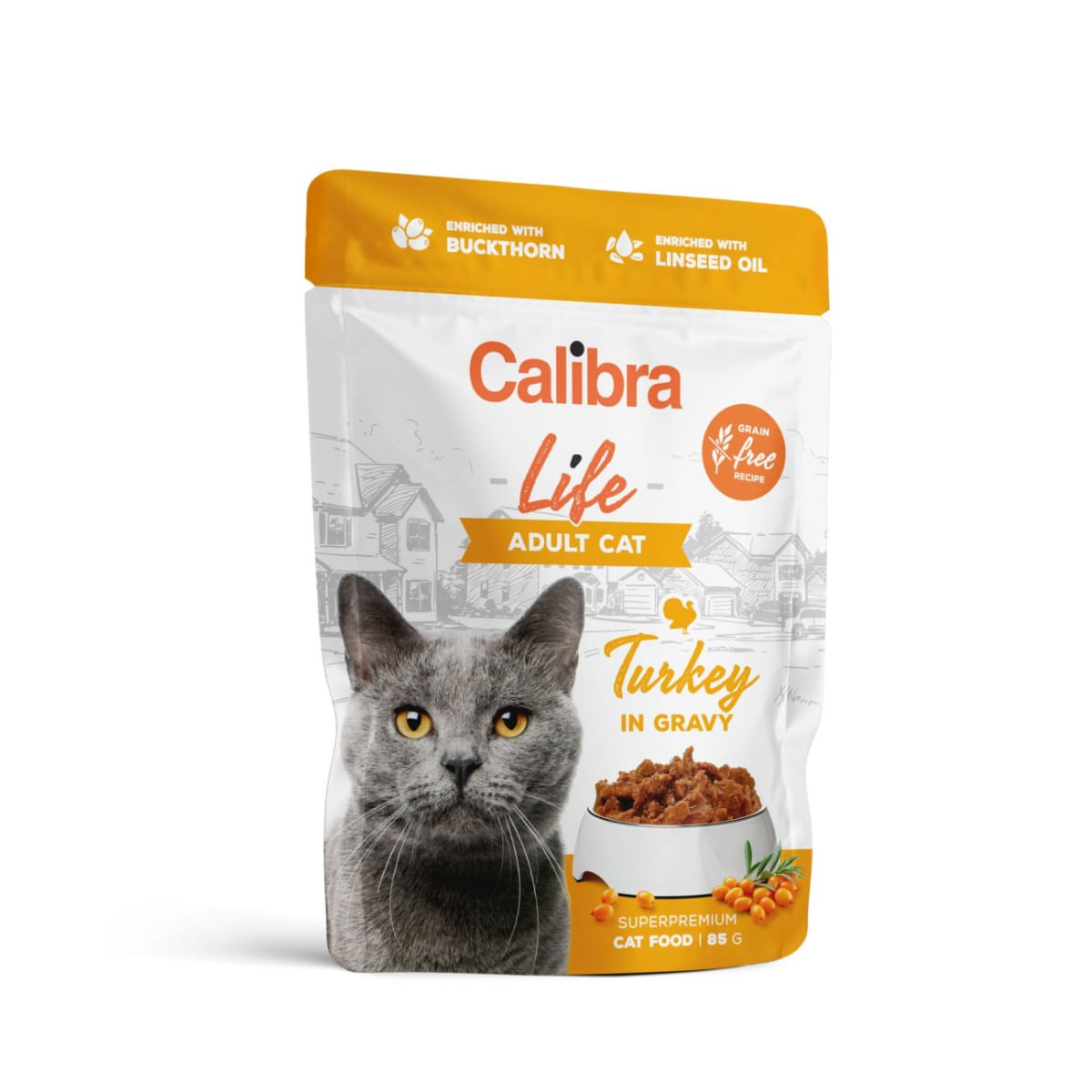 CALIBRA Life, Curcan, plic hrană umedă fără cereale pisici, (în sos), bax, 85g x 28buc