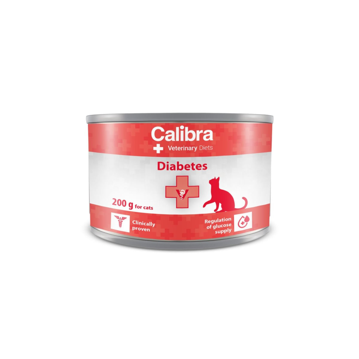 CALIBRA Veterinary Diets Diabetes, Curcan, dietă veterinară, conservă hrană umedă monoproteică pisici, diabet, (pate), 200g