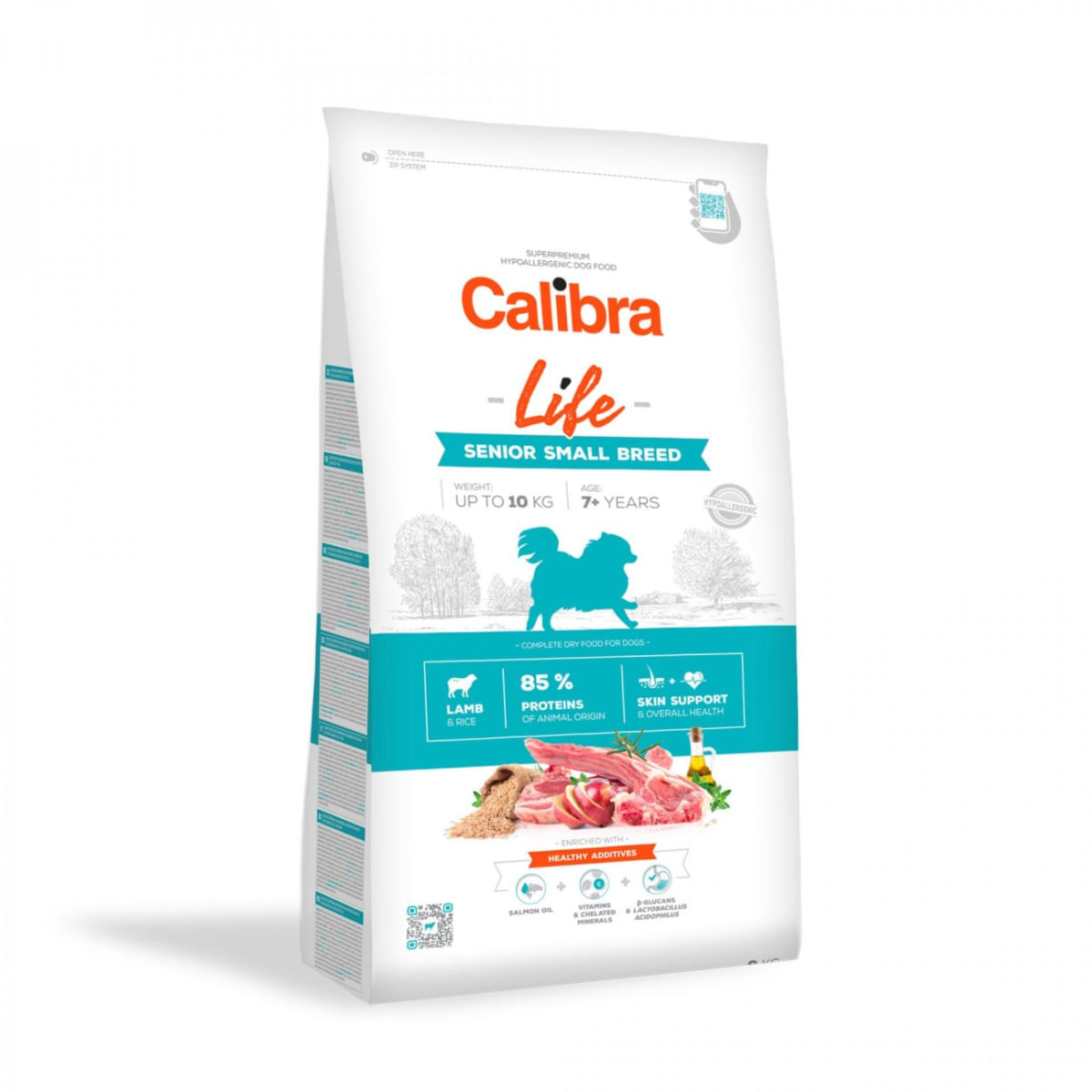 CALIBRA Life Senior Small Breed, XS-S, Miel, hrană uscată conținut redus cereale câini senior, 1.5kg - 1 | YEO