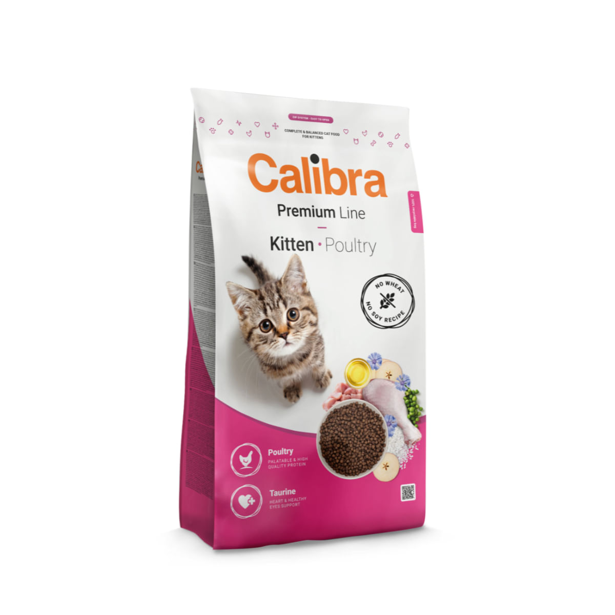 CALIBRA Premium Line Kitten, Pui, hrană uscată pisici junior, 2kg