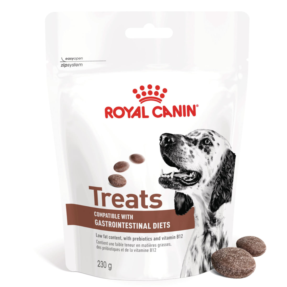 ROYAL CANIN VETERINARY DIET Gastrointestinal Treats, punguță recompense funcționale câini, sistem digestiv, 230g - 1 | YEO