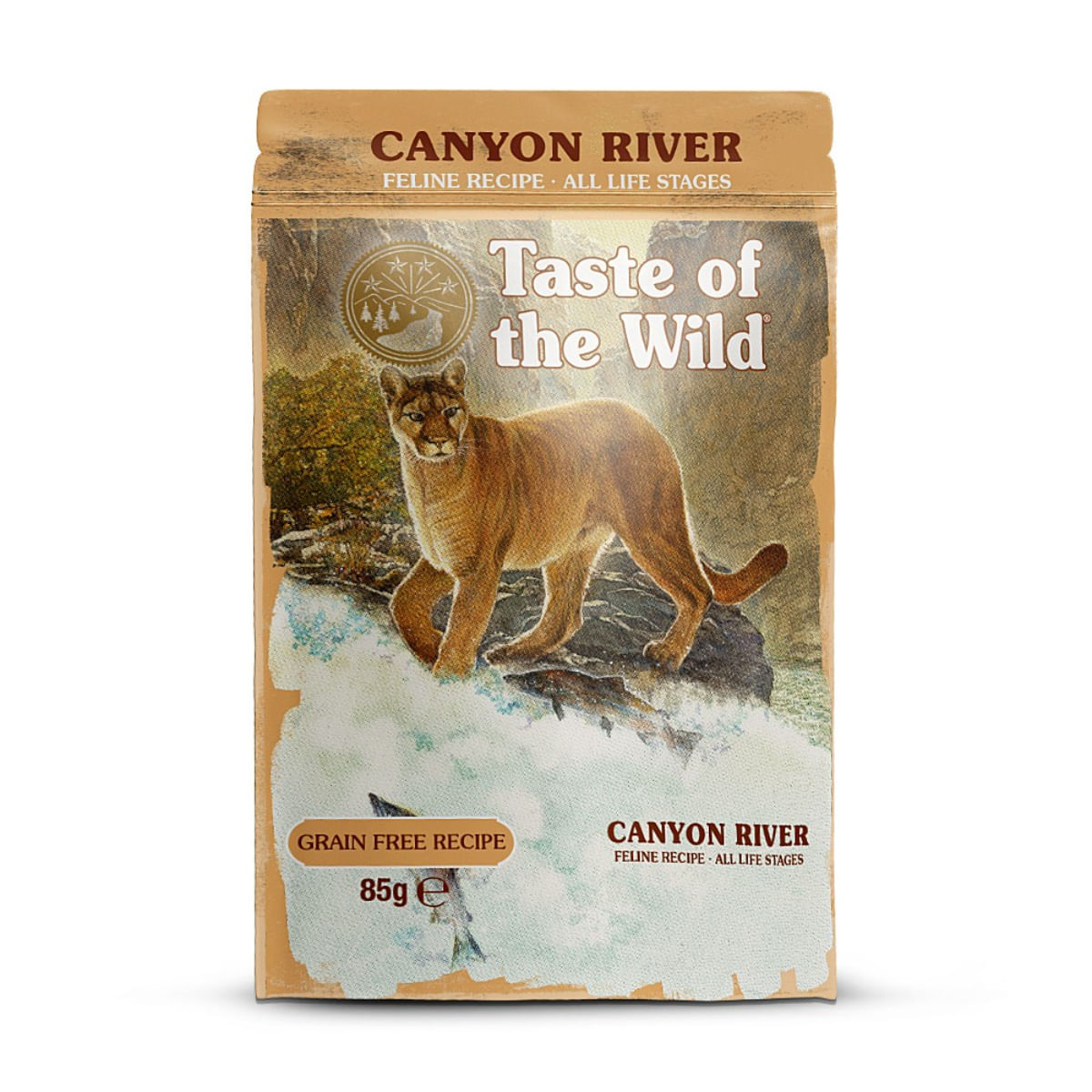 TASTE OF THE WILD Canyon River, Păstrăv, plic hrană umedă fără cereale pisici, (în sos), 85g - 1 | YEO