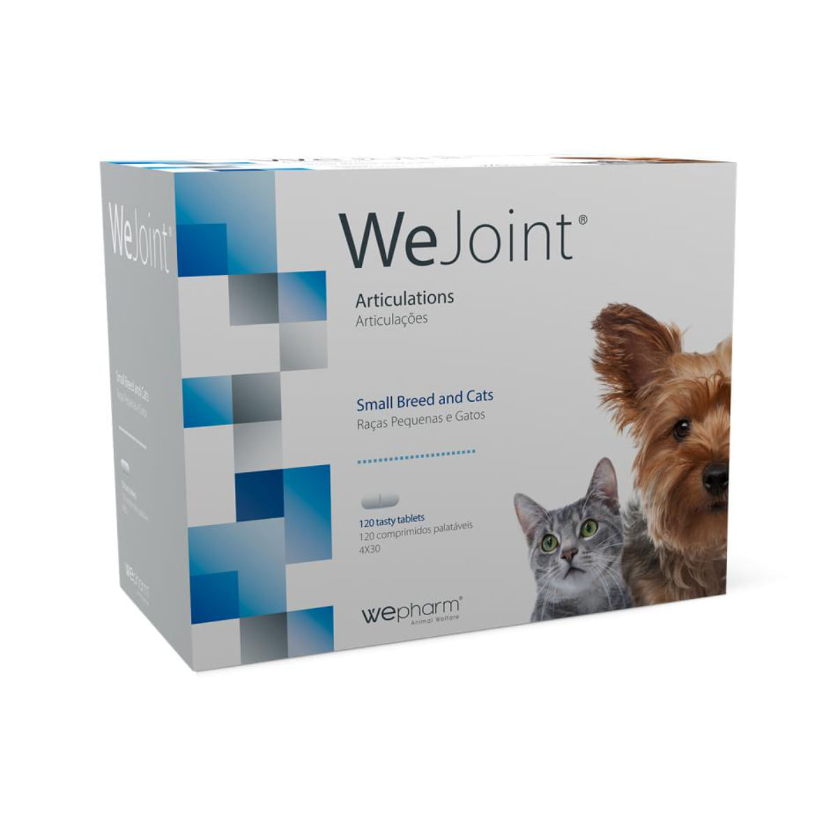WEPHARM WeJoint Small Breeds & Cats, supliment sistem articular câini, comprimate WEPHARM WeJoint Small Breeds & Cats, XS-S, supliment sistem articular câini și pisici, flacon, 120 comprimate - 1 | YEO