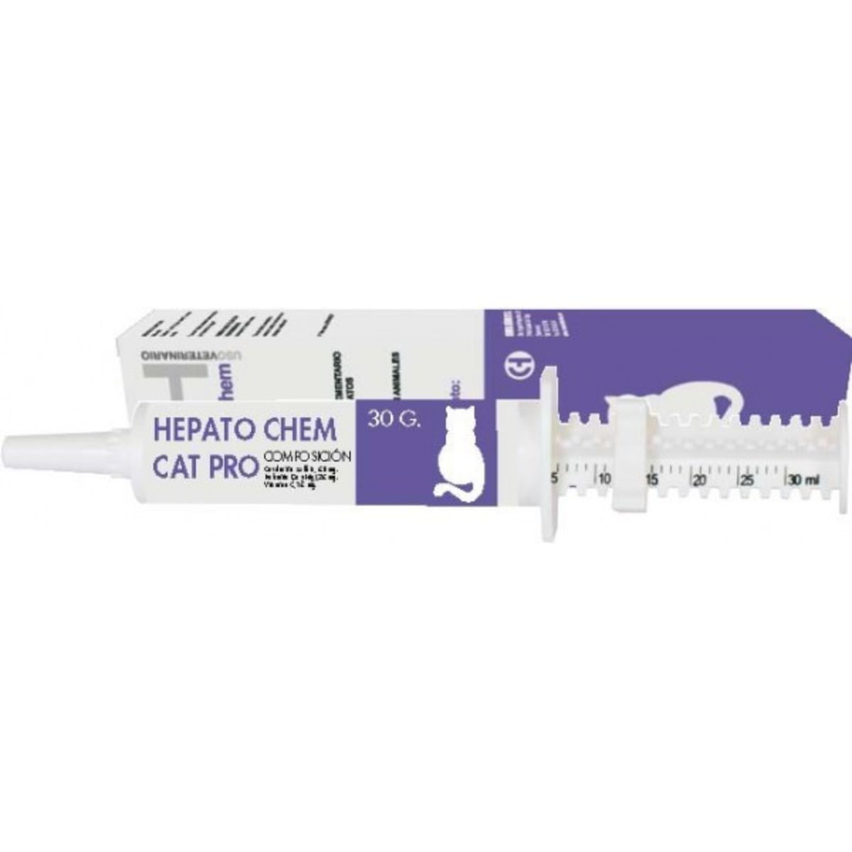 CHEMICAL IBERICA Hepato Chem Pro Cat, supliment sistem hepatic câini, suspensie orală CHEMICAL IBERICA Hepato Chem Pro Cat, XS-XL, supliment sistem hepatic câini și pisici, seringă gradată, 30ml suspensie orală