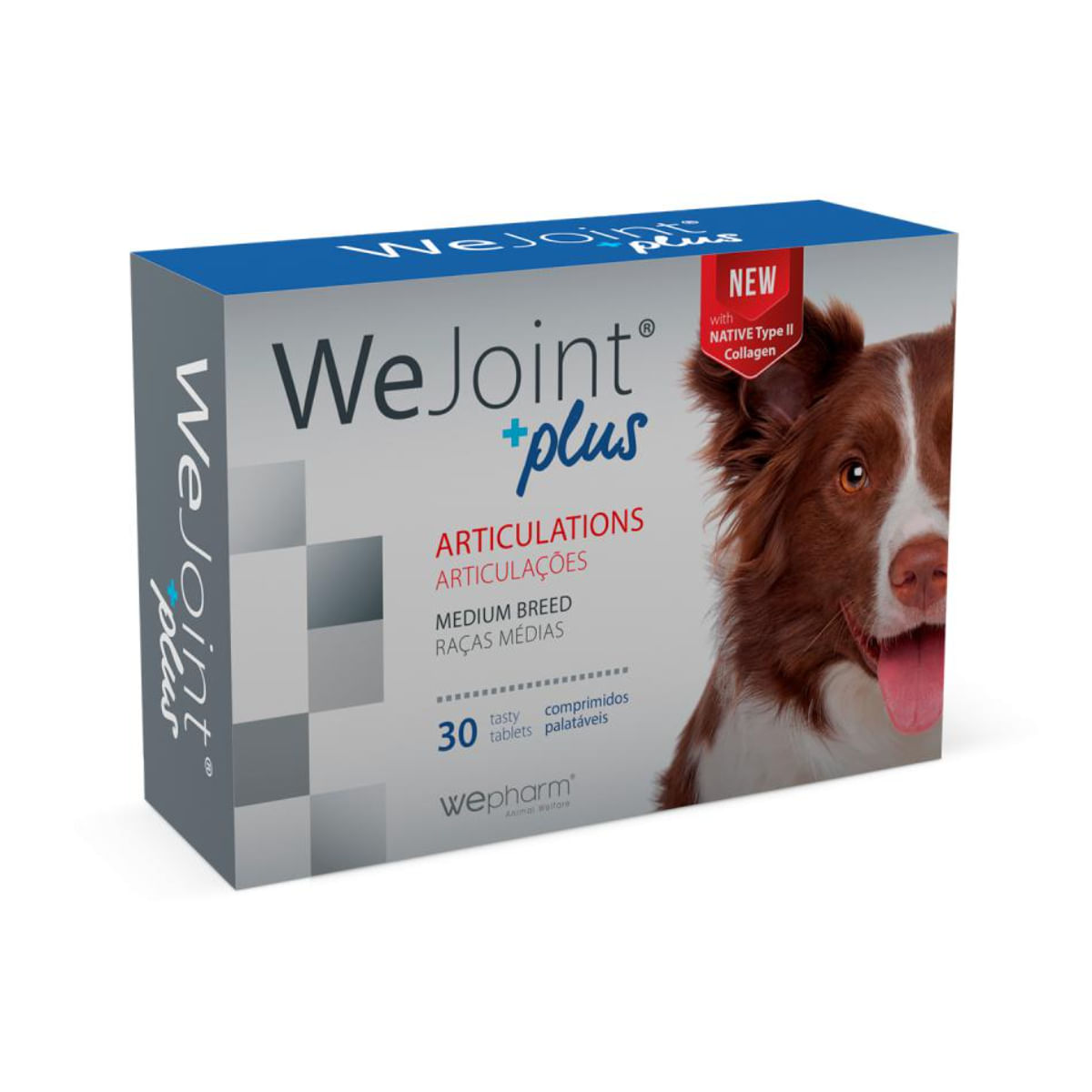 WEPHARM WeJoint Plus Medium Breeds, supliment sistem articular câini, comprimate WEPHARM WeJoint Plus Medium Breeds, M, supliment sistem articular câini, flacon, 30 comprimate
