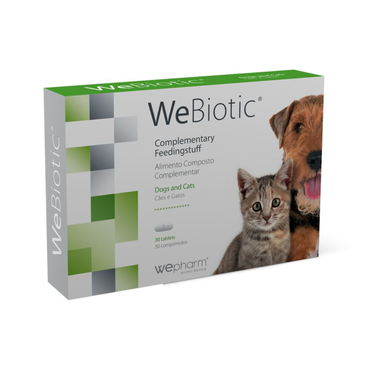 WEPHARM WeBiotic, supliment sistem digestiv câini, comprimate WEPHARM WeBiotic, XS-XL, supliment sistem digestiv câini și pisici, flacon, 30 comprimate - 1 | YEO