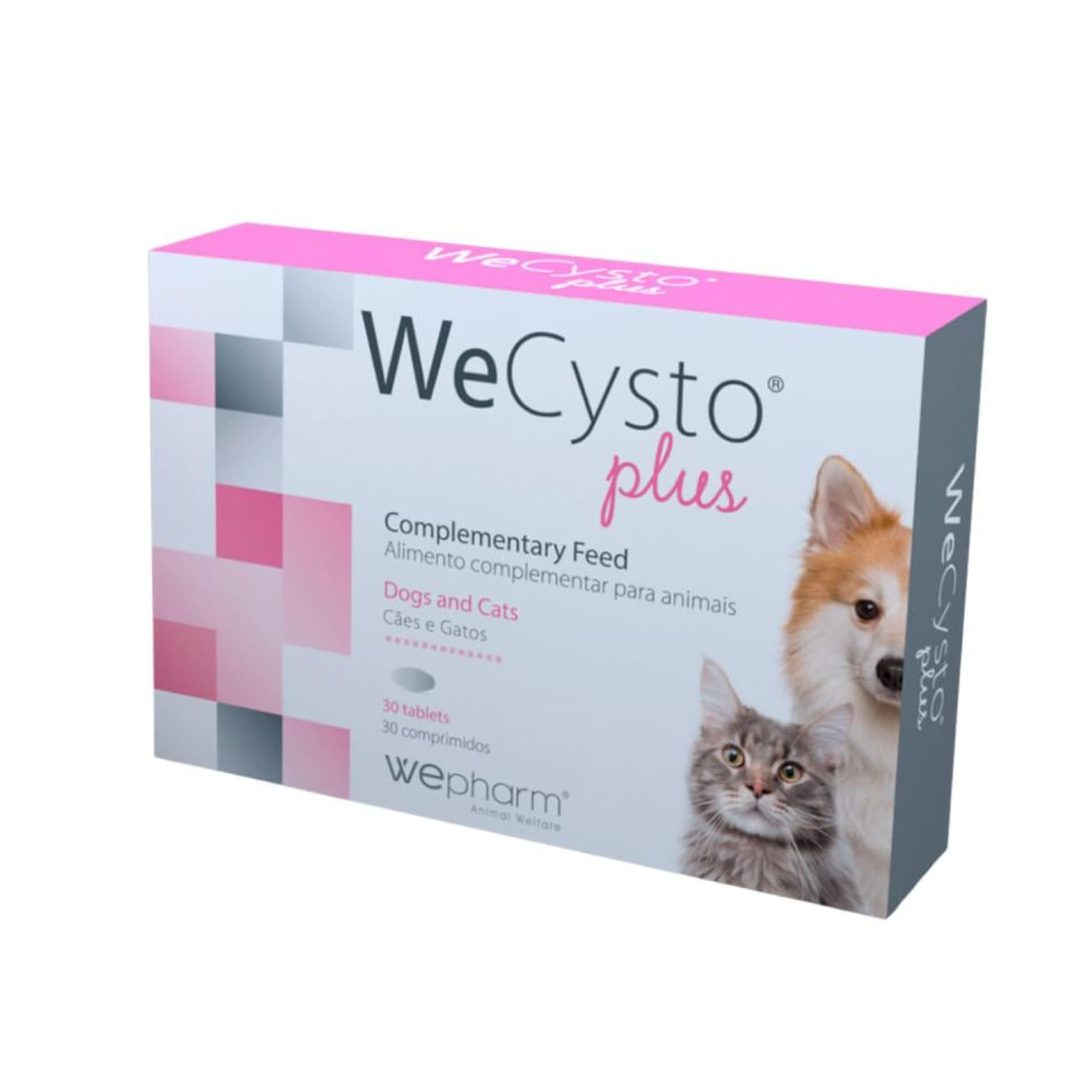 WEPHARM WeCysto Plus Small Breeds & Cats, supliment sistem urinar câini, comprimate WEPHARM WeCysto Plus Small Breeds & Cats, XS-S, supliment sistem urinar câini și pisici, flacon, 30 comprimate