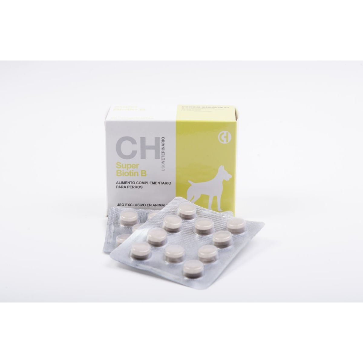 CHEMICAL IBERICA Super Biotin B, supliment piele & blană câini, comprimate CHEMICAL IBERICA Super Biotin B, XS-XL, supliment piele & blană câini și pisici, cutie, 60 comprimate
