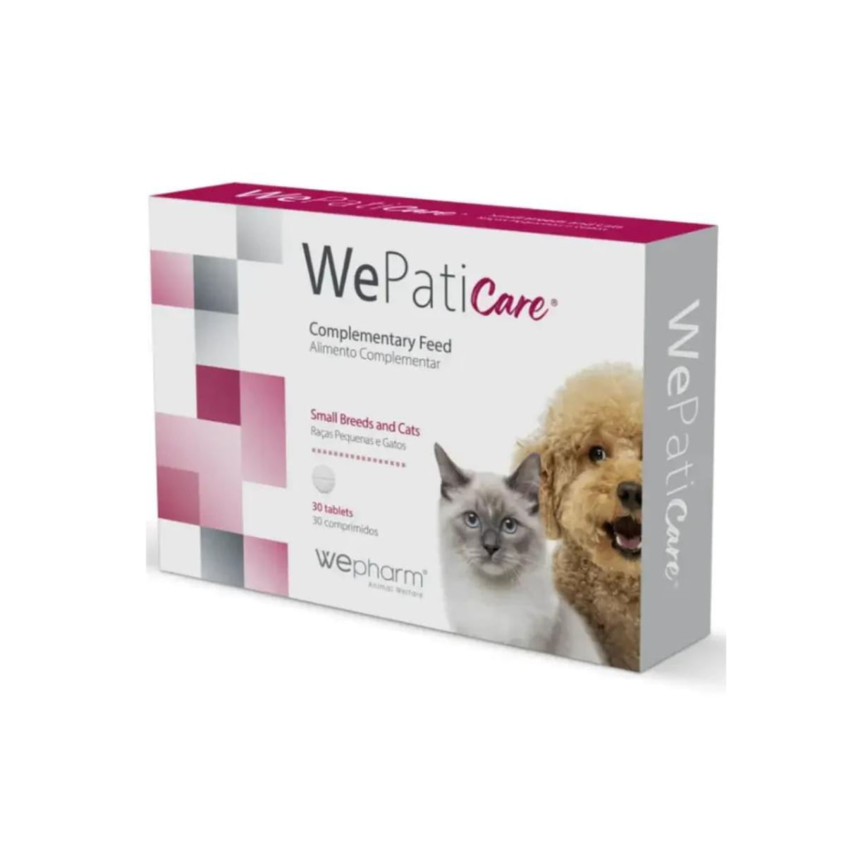 WEPHARM WePatiCare Small Breeds & Cats, supliment sistem hepatic câini, comprimate WEPHARM WePatiCare Small Breeds & Cats, XS-S, supliment sistem hepatic câini și pisici, flacon, 30 comprimate - 1 | YEO