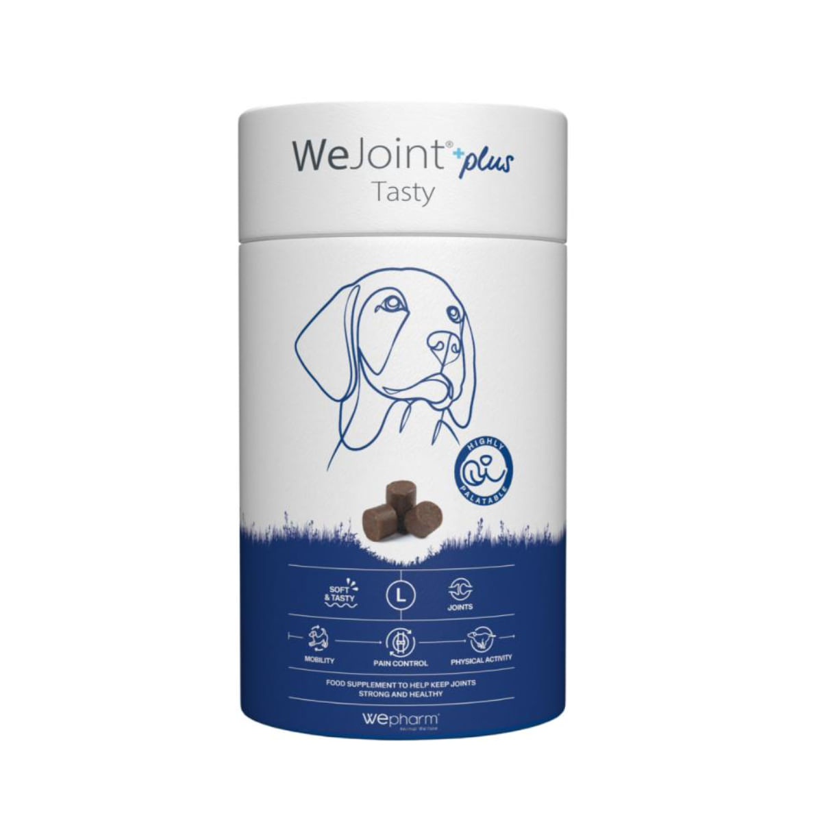 WEPHARM WeJoint Plus Tasty Large Breeds, supliment sistem articular câini, comprimate masticabile WEPHARM WeJoint Plus Tasty Large Breeds, L-XL, supliment sistem articular câini, flacon, 30 comprimate masticabile - 1 | YEO