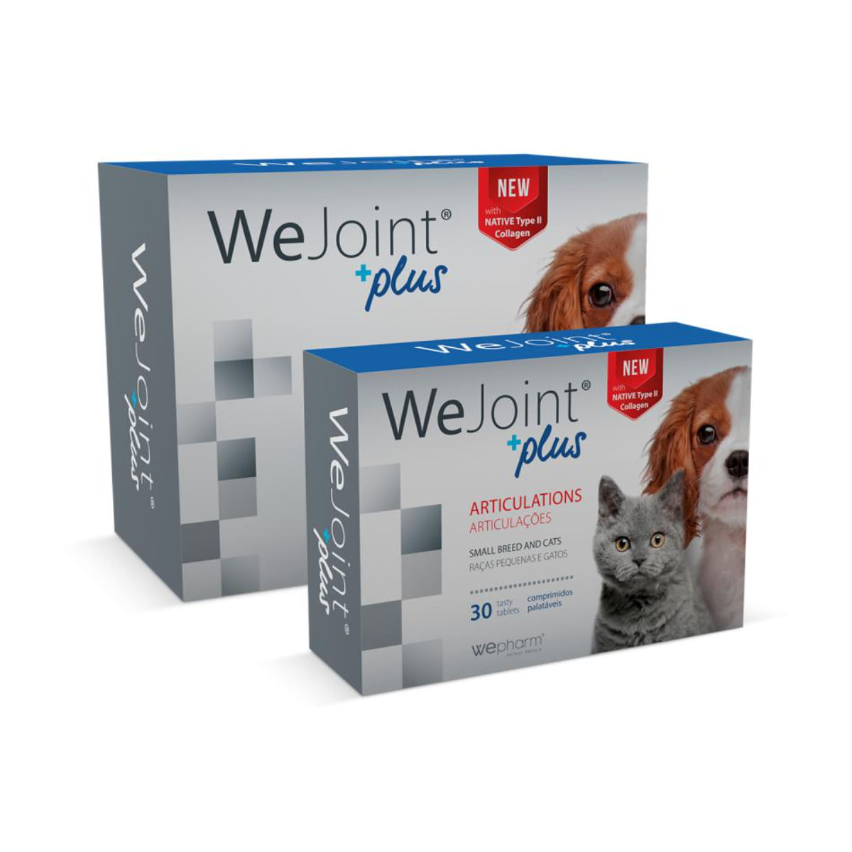 WEPHARM WeJoint Plus Small Breeds & Cats, supliment sistem articular câini, comprimate WEPHARM WeJoint Plus Small Breeds & Cats, XS-S, supliment sistem articular câini și pisici, flacon, 120 comprimate - 2 | YEO