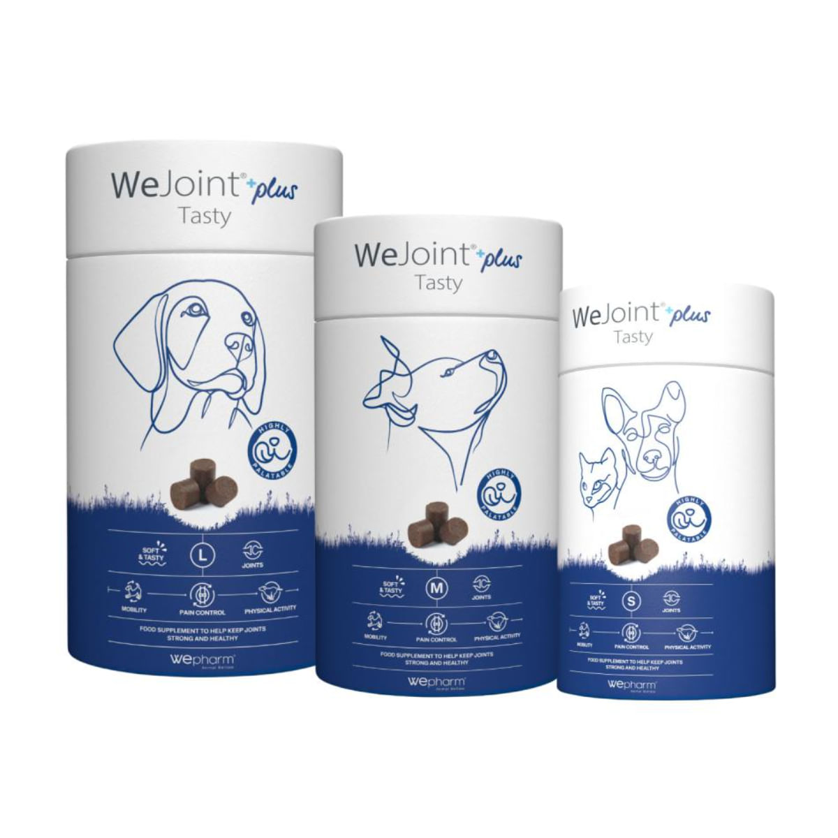WEPHARM WeJoint Plus Tasty Large Breeds, supliment sistem articular câini, comprimate masticabile WEPHARM WeJoint Plus Tasty Large Breeds, L-XL, supliment sistem articular câini, flacon, 30 comprimate masticabile - 2 | YEO
