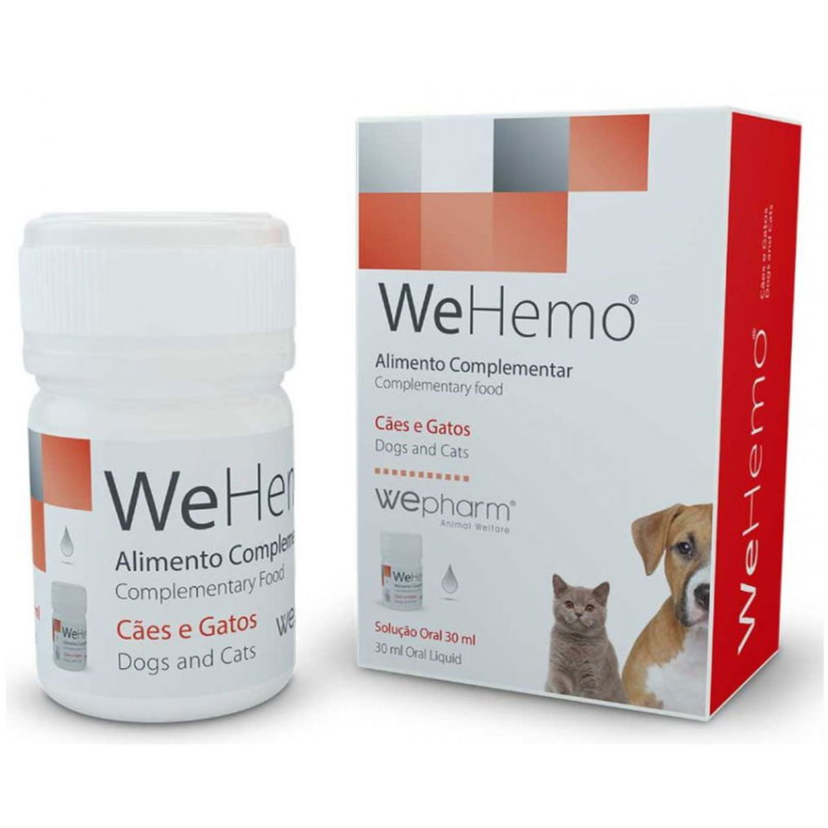 WEPHARM WeHemo, supliment sistem cardio-vascular câini, suspensie orală WEPHARM WeHemo, XS-XL, supliment sistem cardio-vascular câini și pisici, seringă gradată, 30ml suspensie orală