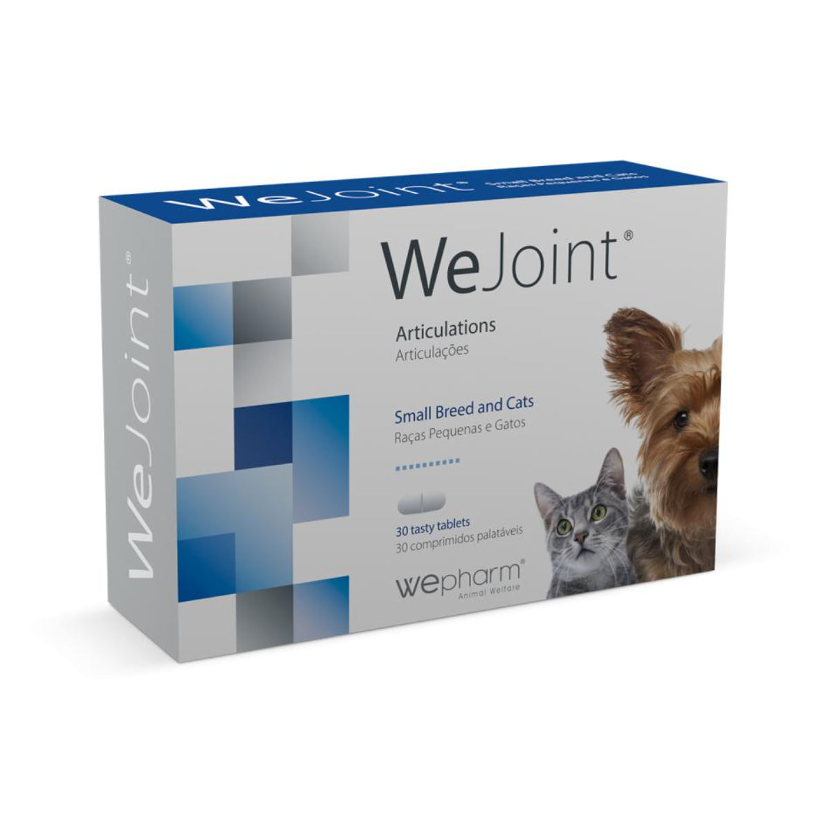 WEPHARM WeJoint Small Breeds & Cats, supliment sistem articular câini, comprimate WEPHARM WeJoint Small Breeds & Cats, XS-S, supliment sistem articular câini și pisici, flacon, 30 comprimate