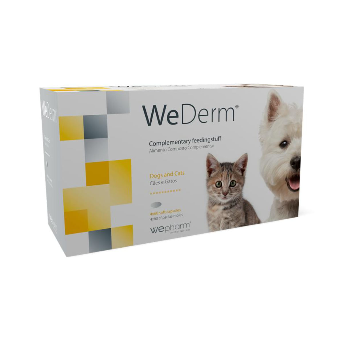 WEPHARM WeDerm, supliment piele &amp; blană câini, capsule WEPHARM WeDerm, XS-XL, supliment piele &amp; blană câini, flacon, 240 capsule