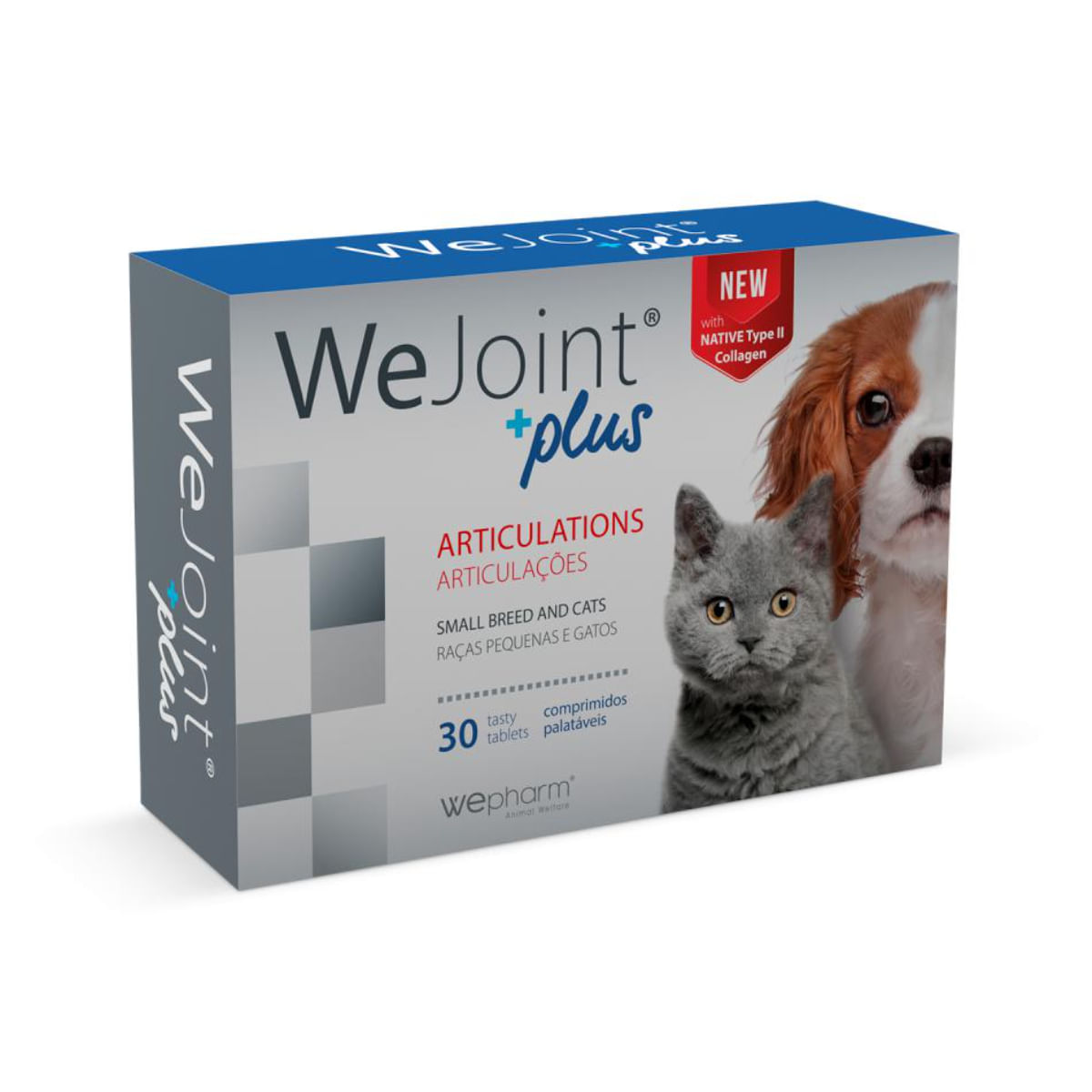 WEPHARM WeJoint Plus Small Breeds & Cats, supliment sistem articular câini, comprimate WEPHARM WeJoint Plus Small Breeds & Cats, XS-S, supliment sistem articular câini și pisici, flacon, 30 comprimate