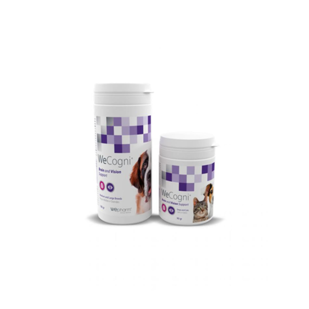 WEPHARM WeCogni, supliment sistem nervos & calmante, oftalmic câini senior, pudră WEPHARM WeCogni, XS-XL, supliment sistem nervos & calmante, oftalmic câini și pisici senior, flacon, 180g pudră