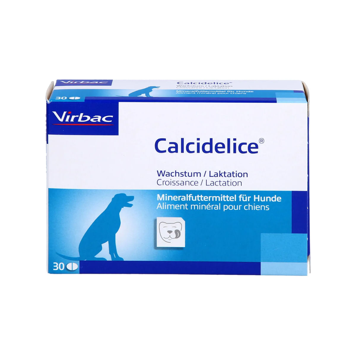 VIRBAC Calcidelice, supliment sistem osos, sistem articular câini junior, comprimate VIRBAC Calcidelice, XS-XL, supliment sistem osos, sistem articular câini junior, blister, 30 comprimate - 1 | YEO