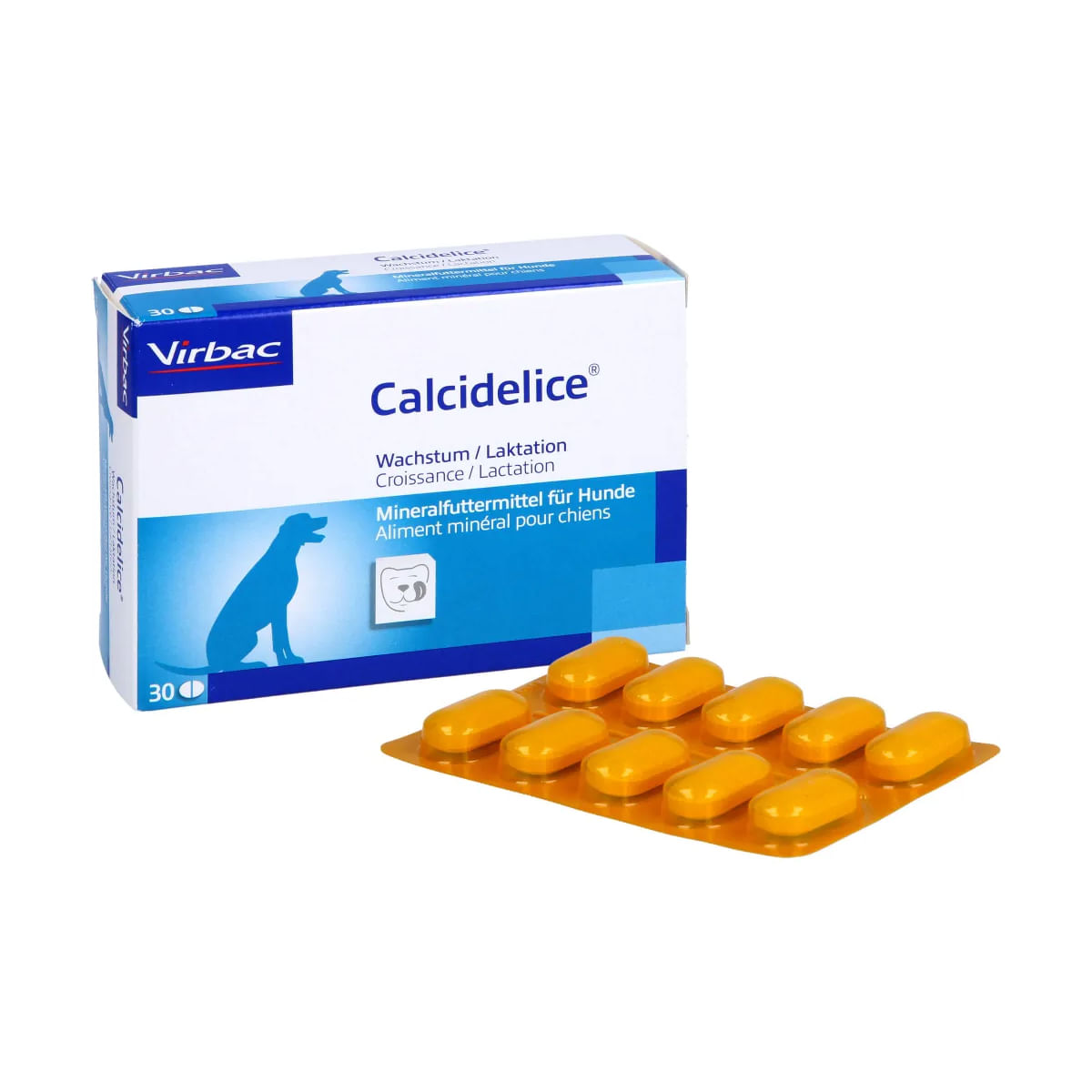 VIRBAC Calcidelice, supliment sistem osos, sistem articular câini junior, comprimate VIRBAC Calcidelice, XS-XL, supliment sistem osos, sistem articular câini junior, blister, 30 comprimate - 3 | YEO