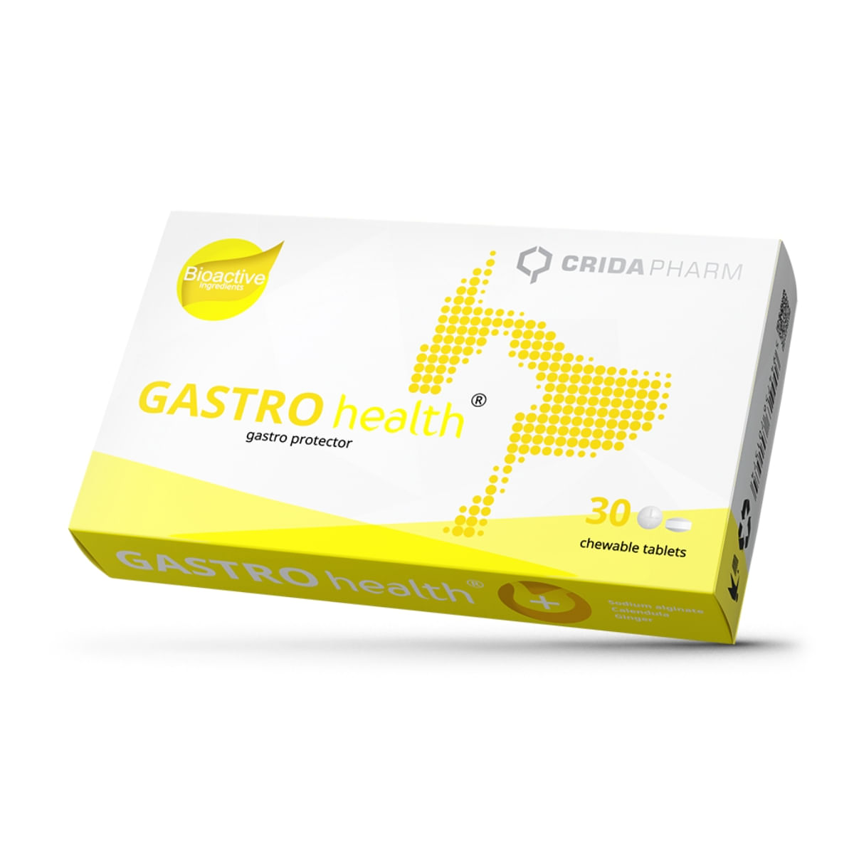 CRIDA PHARM Gastro Health, supliment sistem digestiv câini, comprimate masticabile CRIDA PHARM Gastro Health, XS-XL, supliment sistem digestiv câini și pisici, cutie, 30 comprimate masticabile - 1 | YEO