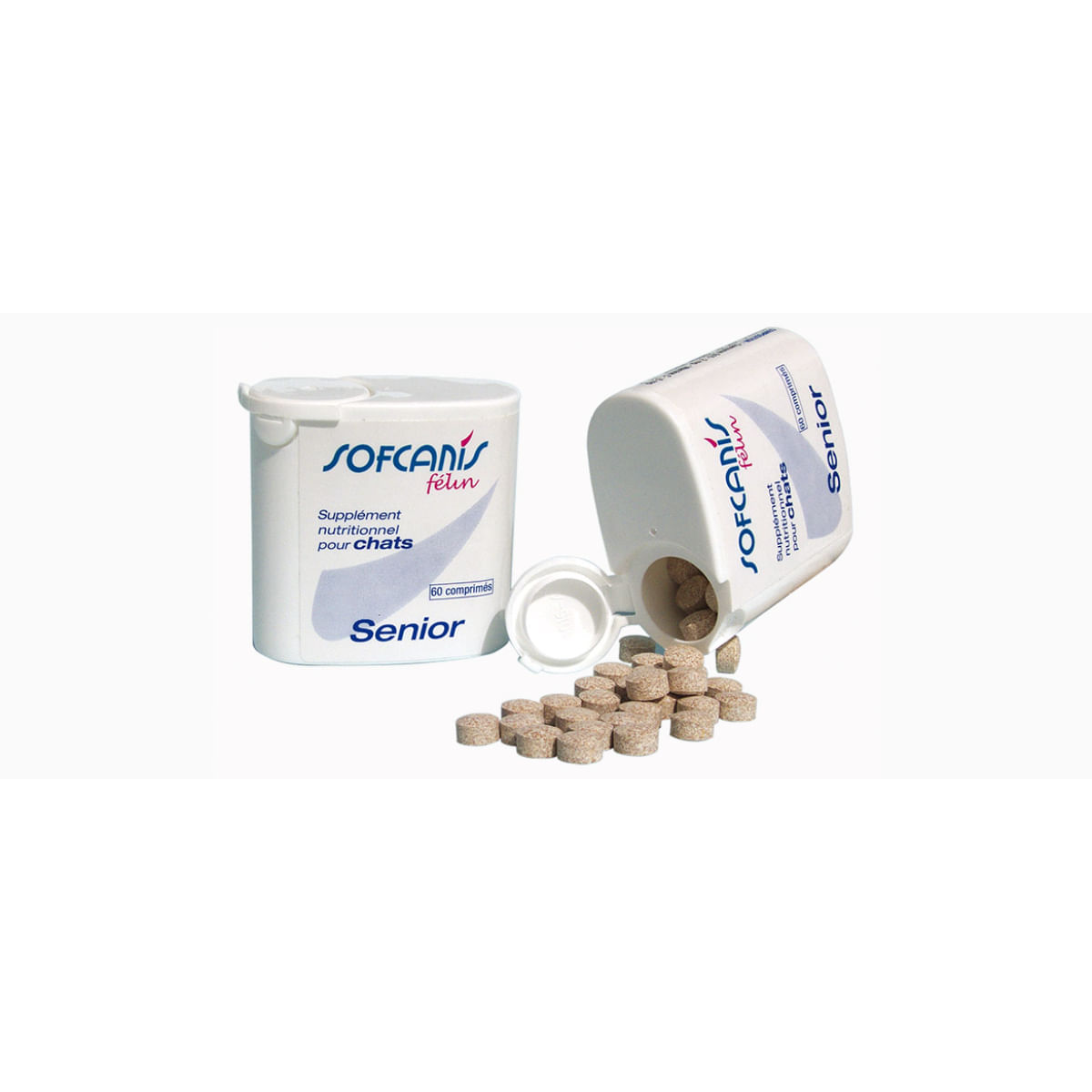 SOFCANIS Senior, supliment multivitamine pisici senior, comprimate SOFCANIS Senior, supliment multivitamine pisici senior, flacon, 60 comprimate