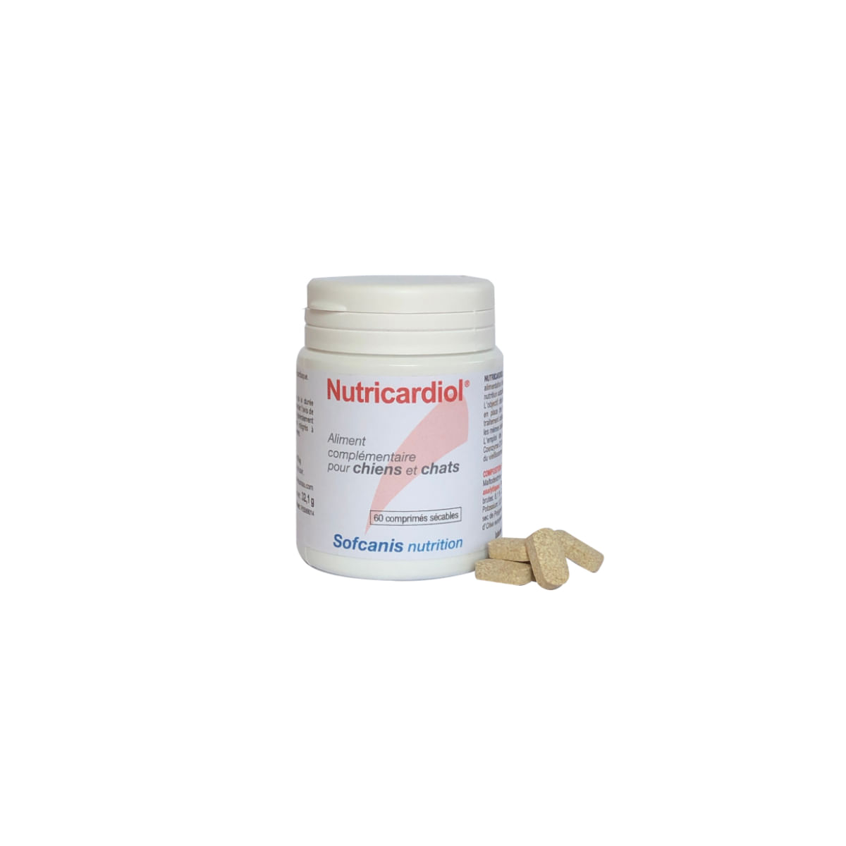 SOFCANIS Nutricardiol, supliment sistem cardio-vascular câini, comprimate SOFCANIS Nutricardiol, XS-XL, supliment sistem cardio-vascular câini și pisici, flacon, 60 comprimate