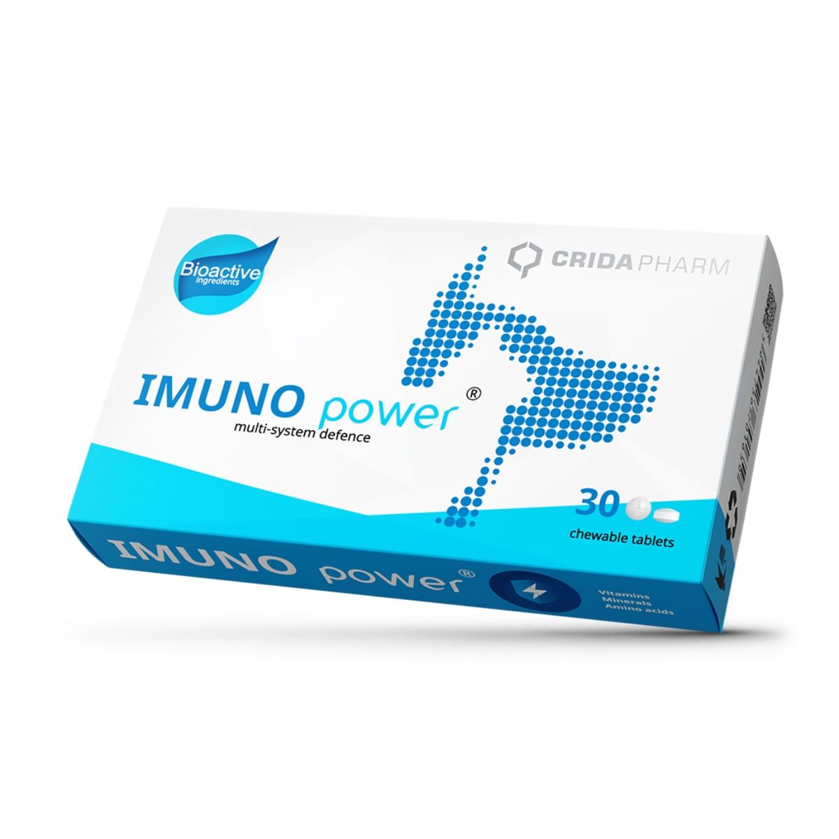 CRIDA PHARM ImunoPower, supliment sistem imunitar câini, comprimate masticabile CRIDA PHARM ImunoPower, XS-XL, supliment sistem imunitar câini și pisici, cutie, 30 comprimate masticabile - 1 | YEO