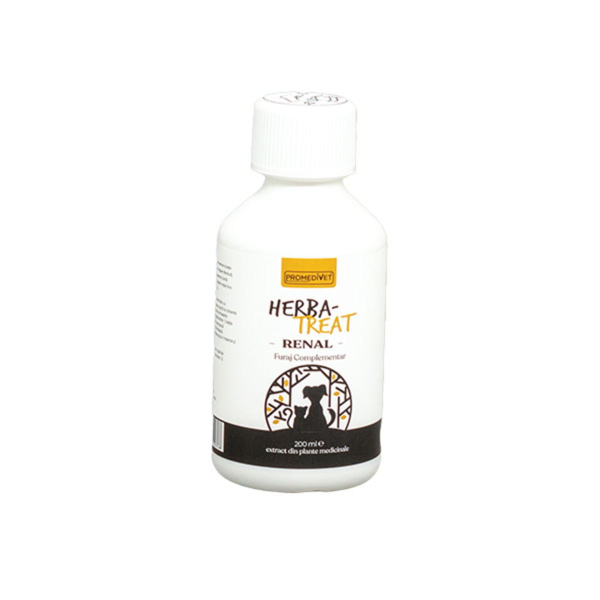 PROMEDIVET Herba-Treat Renal, supliment sistem renal câini, suspensie orală PROMEDIVET Herba-Treat Renal, XS-XL, supliment sistem renal câini și pisici, flacon, 200ml suspensie orală - 1 | YEO