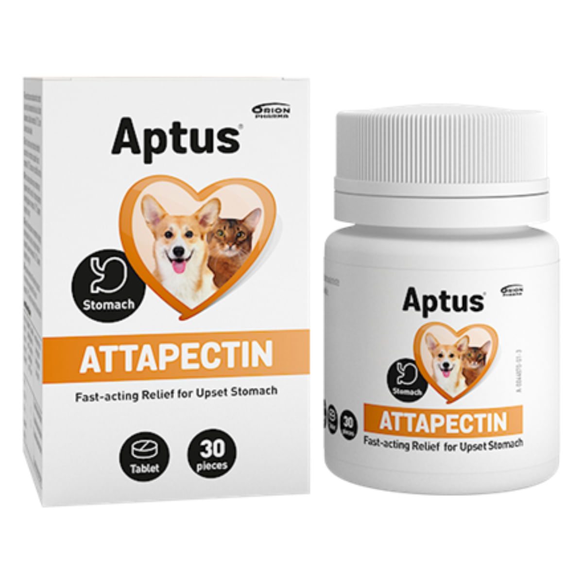 APTUS Attapectin Vet, supliment sistem digestiv câini, comprimate APTUS Attapectin Vet, XS-XL, supliment sistem digestiv câini și pisici, cutie, 30 comprimate - 1 | YEO