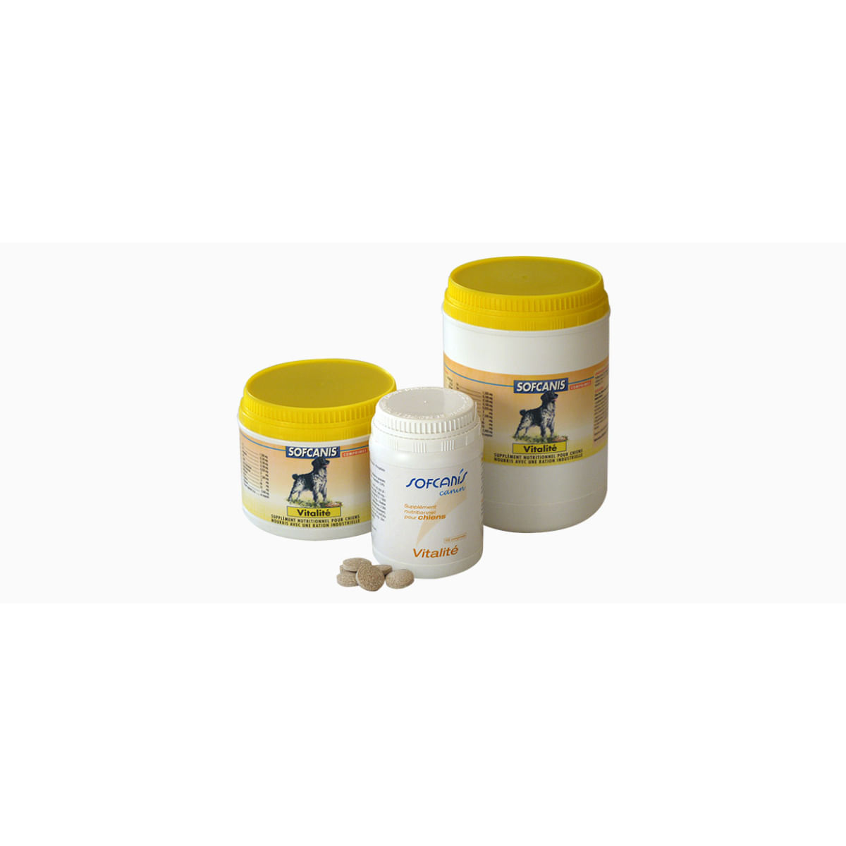 SOFCANIS Canin Vitalite, supliment multivitamine, convalescență câini junior & adult, comprimate SOFCANIS Canin Vitalite, XS-XL, supliment multivitamine, convalescență câini junior & adult, flacon, 100 comprimate
