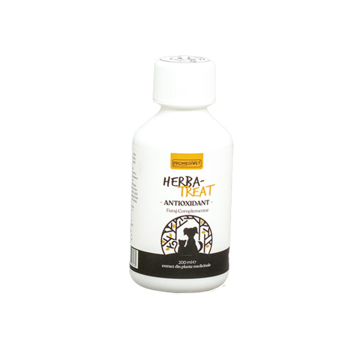 PROMEDIVET Herba-Treat Antioxidant, supliment sistem nervos & calmante câini, suspensie orală PROMEDIVET Herba-Treat Antioxidant, XS-XL, supliment sistem nervos & calmante câini și pisici, flacon, 200ml suspensie orală - 1 | YEO