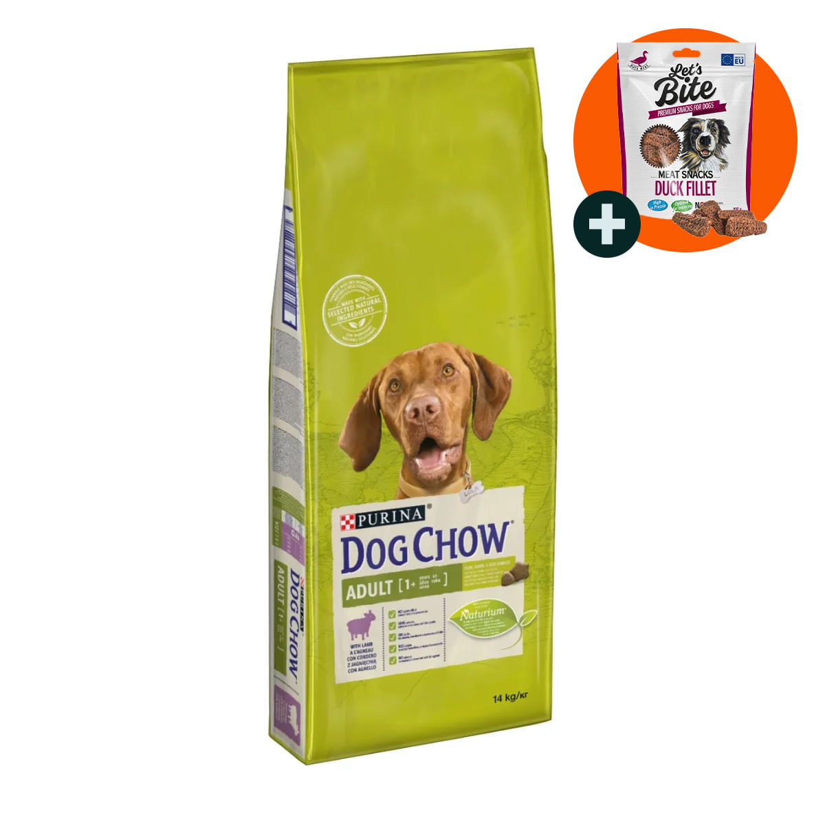 PURINA Dog Chow Adult M, Miel, hrană uscată câini, 14kg - 1 | YEO