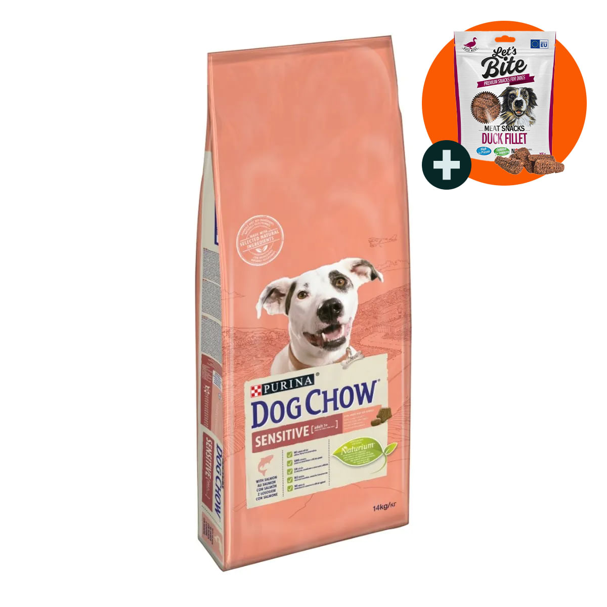 PURINA Dog Chow Adult Sensitive, Somon, hrană uscată câini, sensibilități digestive, 14kg - 1 | YEO