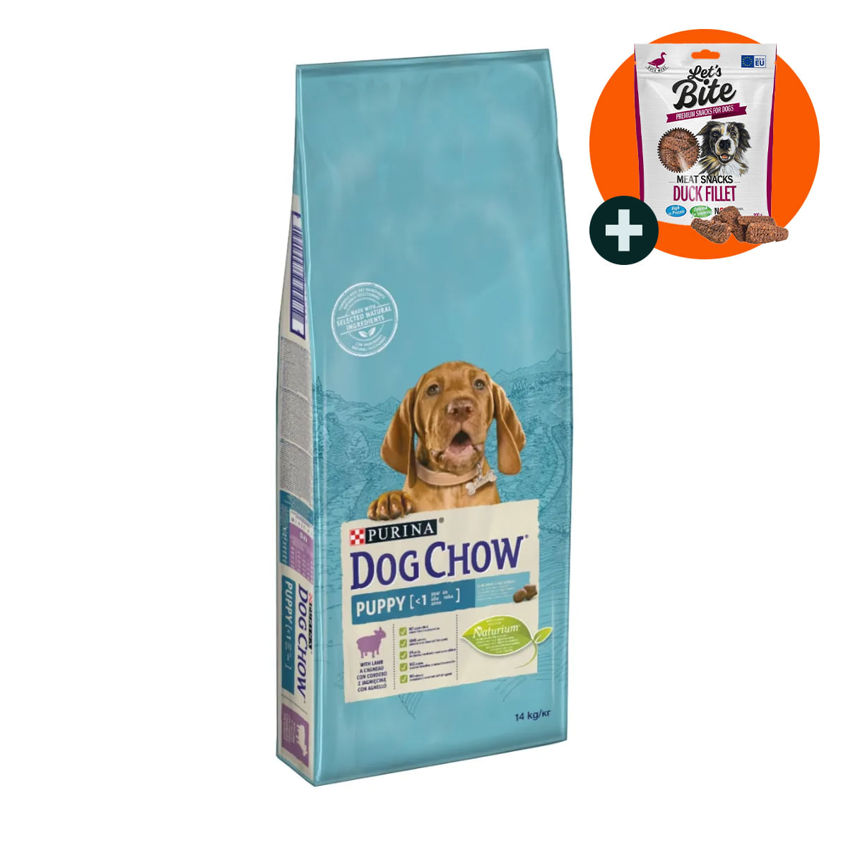 PURINA Dog Chow Puppy M, Miel, hrană uscată câini junior, 14kg - 1 | YEO